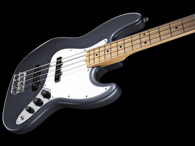 blank The new Fender American Standard Jazz Bass in Charcoal Frost Metallic